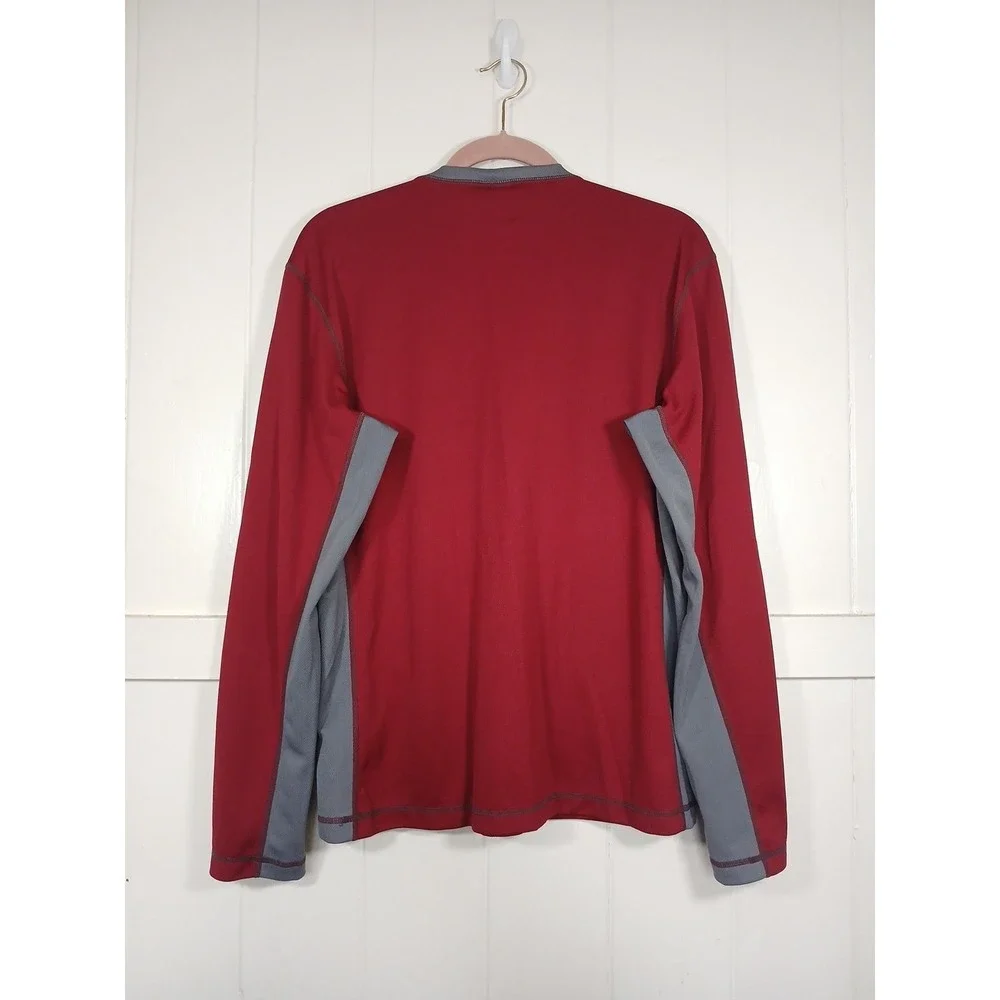 Vintage 90s Nike ACG Base Layer‎ Quarter Zip Performance Hiking Men's Medium Red